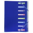 Polypropyleen sorteerder met 3 kleppen en 8 vakken OPAK - Assortiment kleuren - Exacompta
