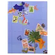 Postzegelalbum Globe-Trotter 16 zwarte pagina's - 22,5 x 30,5 cm - Diverse afbeeldingen - Exacompta