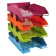 Set van 4 COMBO MIDI Aquarel brievenmanden - Gekleurde assorti - Exacompta