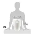 Prullenbak Ecobin - Wit - Exacompta