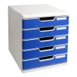 MODULO 5 gesl.laden lichtgrijs/blauw