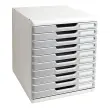 MODULO 10 gesl. Laden lichtgrijs/graniet 