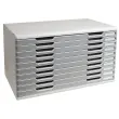 MODULO A3+ 10 laden lichtgrijs graniet 