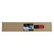 Zacht PU bureauonderlegger 35x60cm zwart/rood
