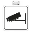 Plakbord videobewaking 20cm