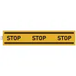 Plakbare verplichting stop geel 100cm