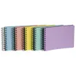 Spiraal fotoboek Aquarel - 23 x 16 cm - 50 zwarte pagina's - Assortiment kleuren - Exacompta