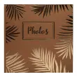 Album boek 30p. zwart 25x25cm PALMA goud