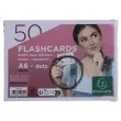 50 flashcards bristol A6 stippen wit 