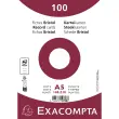 100 Bristolkaarten - 148 x 210 - Gelijnd met stippen - Exacompta