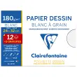Clairefontaine tekenpapier 'Wit met structuur', promotiepakket 
