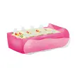 HAN Kaartendoos CROCO, A7 liggend, doorschijnend rood 