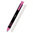 L&auml;ufer Stylo-gum in plastic, 2 reservegumetjes, roze 