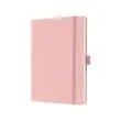 sigel Notitieboek Jolie Feel, stof, A5, gelinieerd, roze