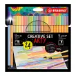 STABILO Creatief set point 88/Pen 68 ARTY, kartonnen etui van 24