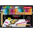 STABILO Creatief set point 88/Pen 68 ARTY, kartonnen etui van 36