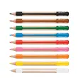 Driehoekige kleurpotlood Griffix - etui van 9 - Pelikan