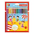 STABILO Kleurpotlood Trio lang, brede body, etui van 18 stuks