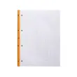 RHODIA Schrijfblok, A4-formaat, geruit, oranje, set van 3