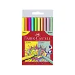 FABER-CASTELL GRIP stiften fluo + pastel, etui van 10 