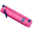 Oxford etui, polyester, rond, klein, roze 