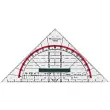 FABER-CASTELL Grote geometrische geodriehoek BK 1, met handvat