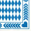 Servet met patroon 'Beiers blauw', 400 x 400 mm - Papstar