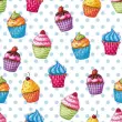 Servet met 'Muffin'-motief, 330 x 330 mm - Papstar 