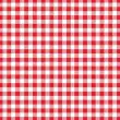 Servet met Vichyruitmotief, rood - Papstar 
