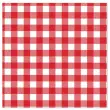 Servet met 'Vichy Karo' patroon, 330 x 330 mm - Papstar