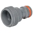 Adapter WHITE LINE, buitendraad 1/2', grijs - Bradas