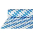 Damast tafellaken - op rol - Beiers blauw - Papstar