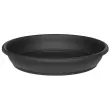 Schotel 'Aura rond', diameter: 400 mm, antraciet - Tera 