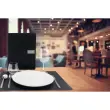 RAW placemat, van echt leer, zwart - Securit