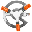 3-armige sproeier WHITE LINE, grijs/wit/oranje - Bradas