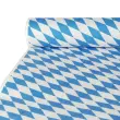 Damast tafellaken, (b) 1,0 x (l) 10 m, 'Beiers blauw' - Papstar