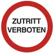 Verkeersbord 'Verboden te lopen' - Exacompta