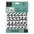 Zelfklevende cijfers 0-9, 60 mm - Zwart - Exacompta
