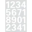 Cijferstickers 0-9, witte folie - Herma 