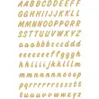 Alfabetstickers A-Z, goud, bestand tegen - Herma