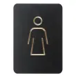 Pictogram 'babyverschoonruimte', zwart - Europel