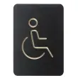 Pictogram 'babyverschoonruimte', zwart - Europel