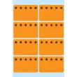Labels voor diepvriesproducten, 26 x 40 mm, fluorescerend rood - Herma