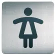 Pictogram PICTO 'Heren WC', vierkant, van staal - Duurzaam