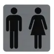 Signalisatiebord 'WC' - Exacompta