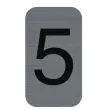 Signalisatieplaat cijfer &laquo; 7 &raquo; - 25 x 44 mm - Exacompta 