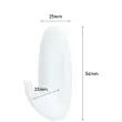 Haakontwerp, plastic, maat: M, wit - Bestelling