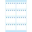 Labels voor diepvries, 26 x 40 mm, fluorescerend blauw - Herma