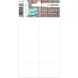 Keukenetiket HOME, 12 x 34 mm, wit - Herma