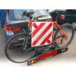 Reflecterende kunststofplaat, 500x500 mm, wit/rood - Iwh